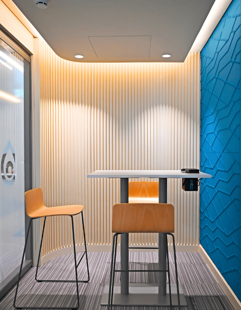 Elegant Meeting Space-Design and Build Co. Modern meeting room showcasing innovative interior design by Design and Build Co.