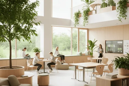 Wellness-focused office fit-out promoting comfort and productivity