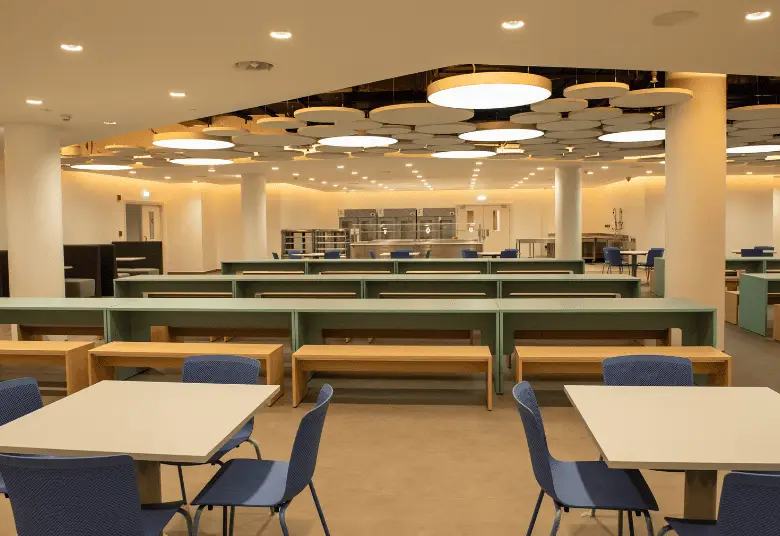 Modern Collaborative Dining Interior.1 Collaborative dining space featuring modern interior design by Design and Build Co.