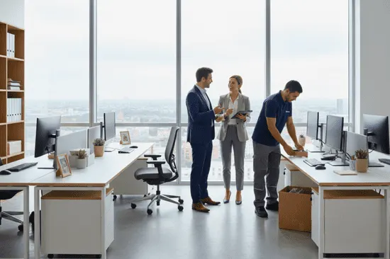 Modern workspace fit-out guided by workplace strategy and design